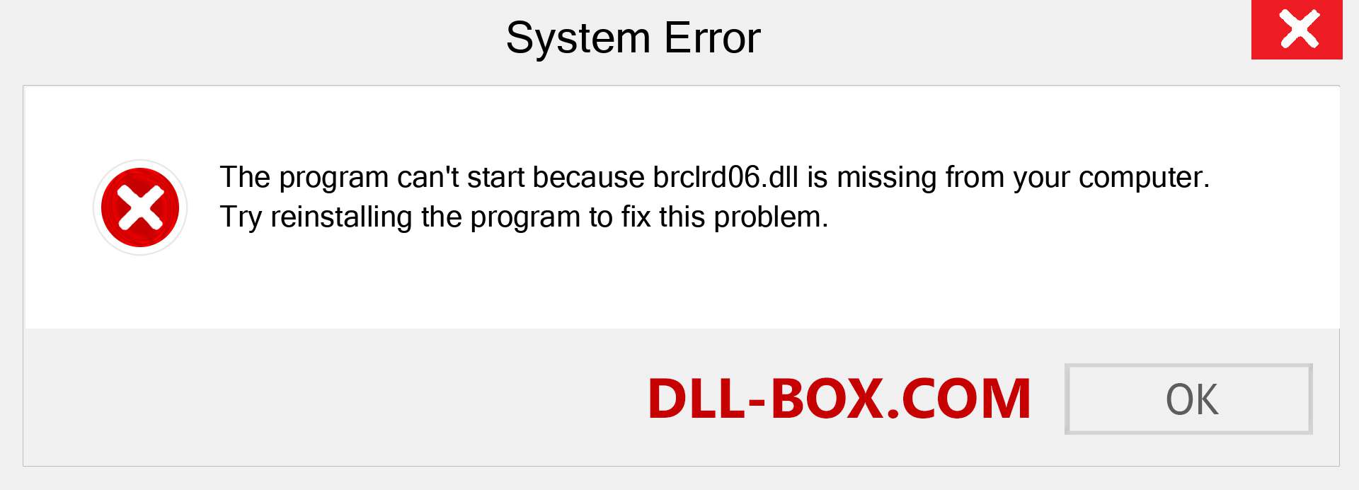  brclrd06.dll file is missing?. Download for Windows 7, 8, 10 - Fix  brclrd06 dll Missing Error on Windows, photos, images
